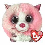 Tia - Pink Valentine Cat TY Puffies.