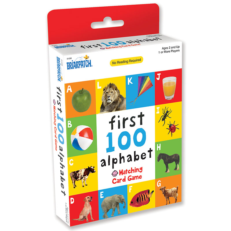 First 100 Alphabet Matching Card Game Toy Sense
