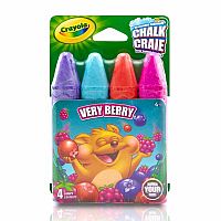 4 Washable Spring Colors Sidewalk Chalk - Assorted.