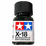 Semi-Gloss Black - EX-18 - Tamiya Color Enamel Paint 