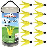 Jazzminton Fast Birdies 10 Pack - Yellow