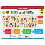 123'S and ABC's Wooden Puzzle - Masterpieces Puzzles - 36 pieces