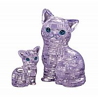 Cat & Kitten - 3D Crystal Puzzle 