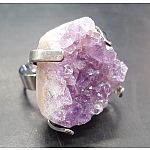 Amethyst Crystal Cluster Ring