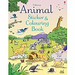 Animal Sticker & Colouring Book.