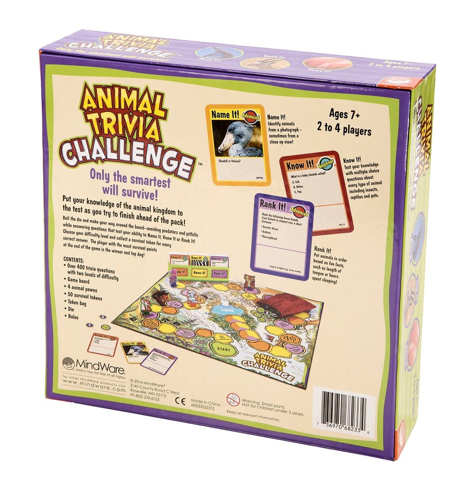 Animal Trivia Challenge Toy Sense