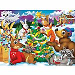 Around The Christmas Tree - Masterpieces Puzzles Googly Eyes, 48 pieces.