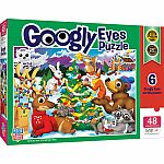 Around The Christmas Tree - Masterpieces Puzzles Googly Eyes, 48 pieces