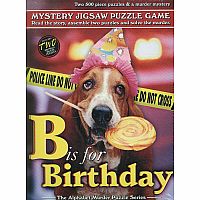 B is for Birthday - Mystery Jigsaw Puzzle.
