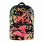 Scattered Iridescent Magic Sequin and Velvet Backpack 