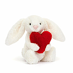Bashful Red Love Heart Bunny Small - Jellycat
