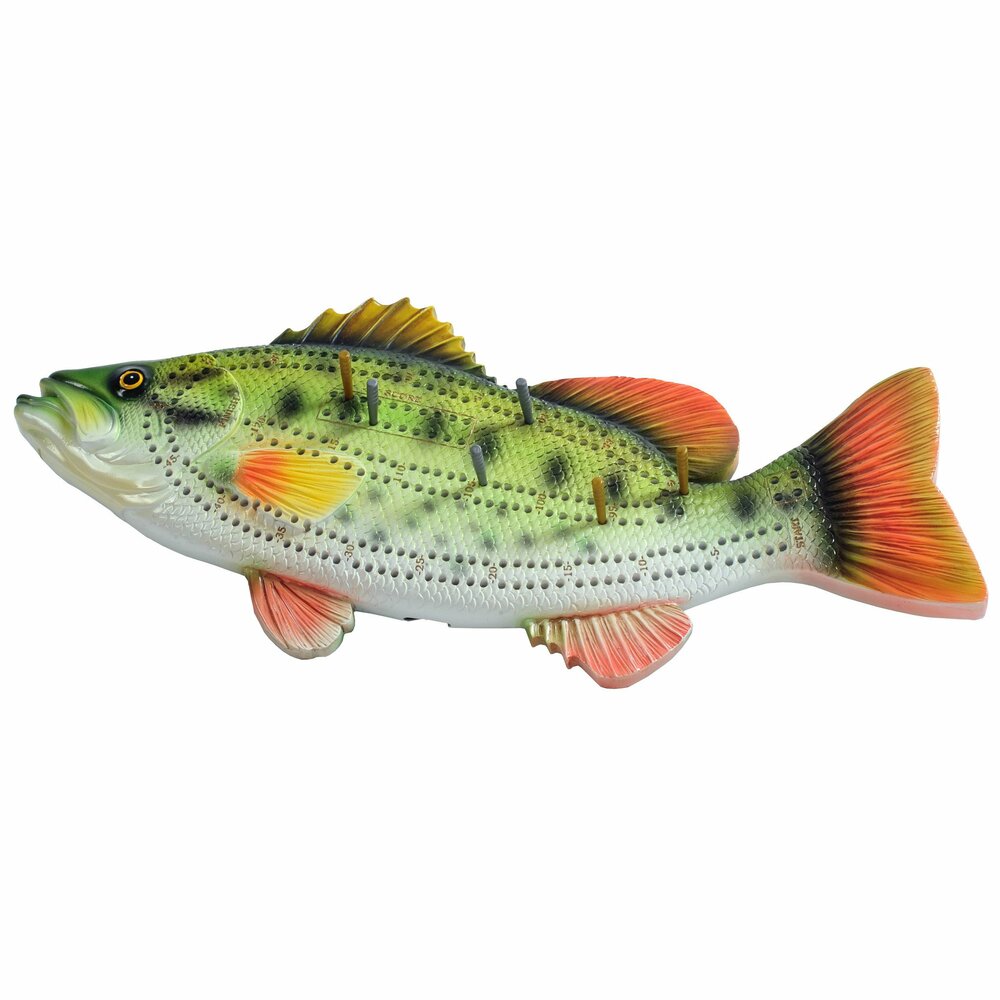 Largemouth Bass Cribbage Board Toy Sense