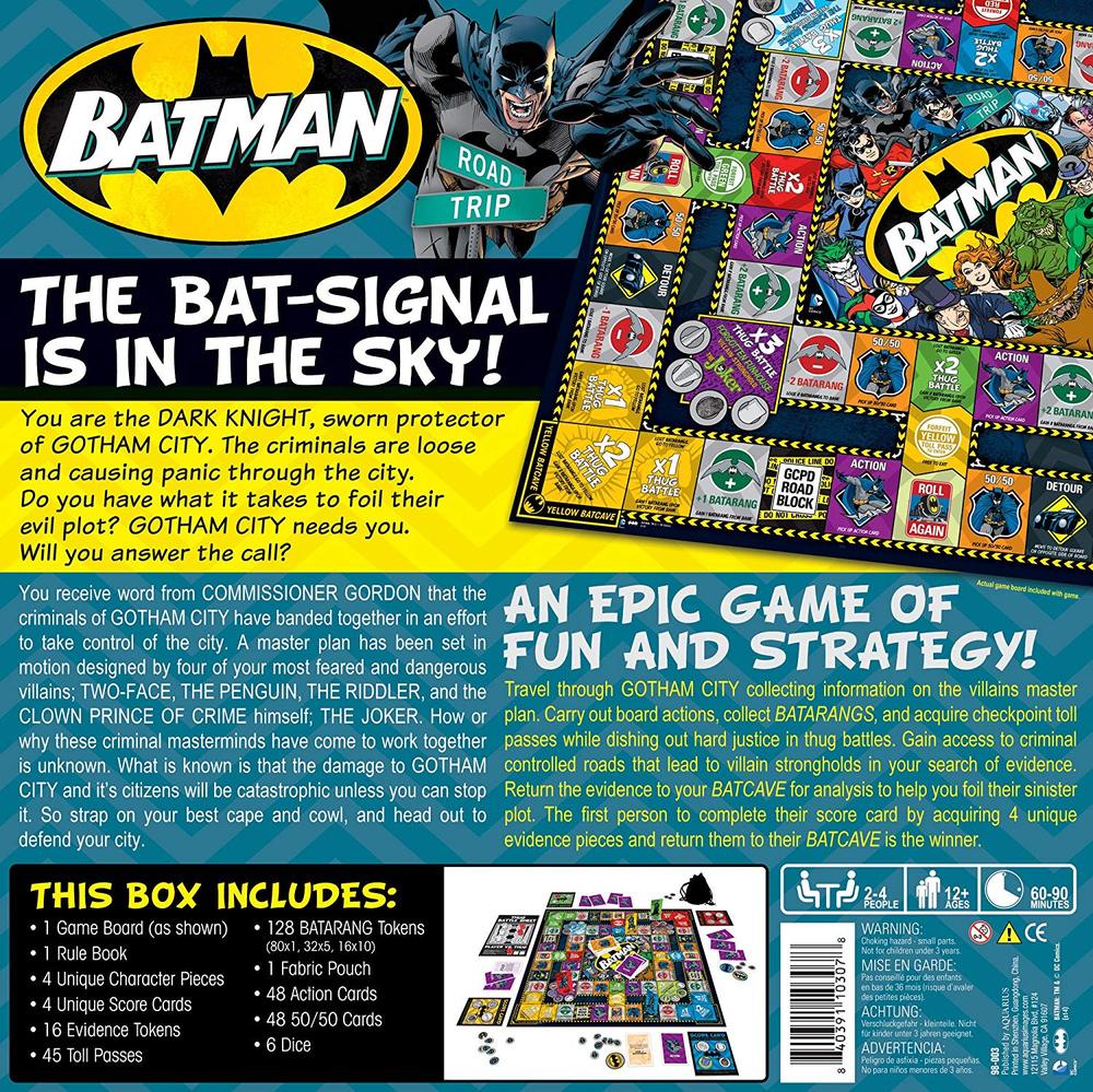 batman road trip board game