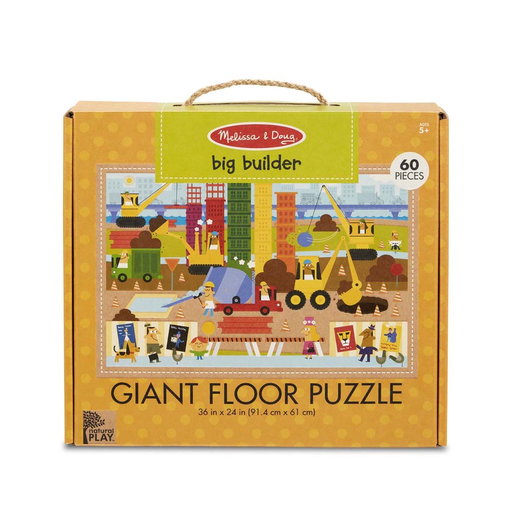 Natural Play Giant Floor Puzzle Big Builder Toy Sense