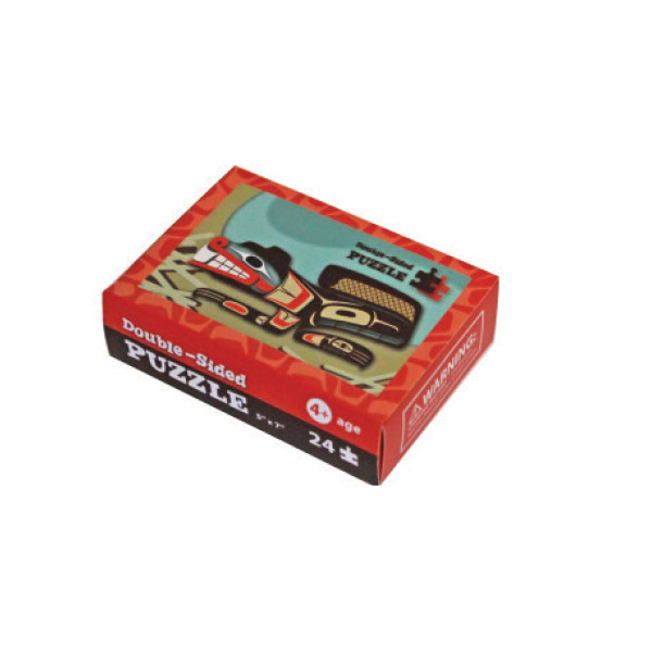 Double-Sided Mini Puzzle - Beaver and Crab - Toy Sense