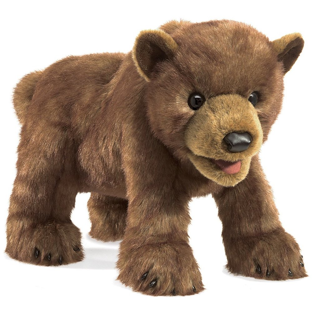Brown Bear Cub Puppet Toy Sense