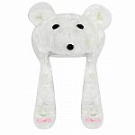 Polar Bear Hat for 18" Doll