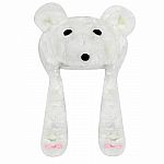 Polar Bear Hat for 18 Inch Doll