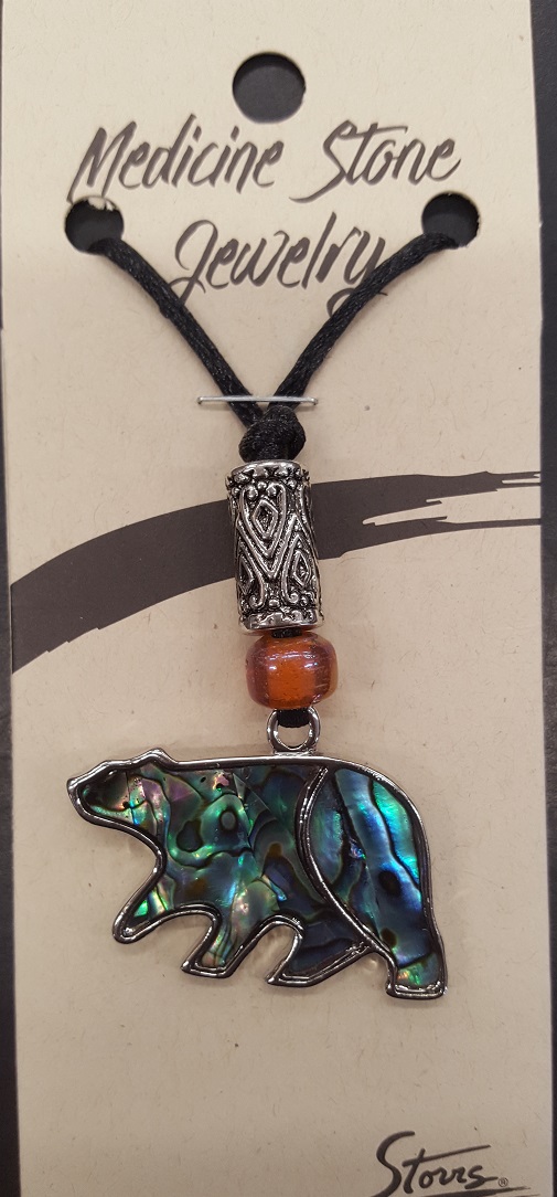 Medicine Stone Jewelry Abalone Bear Journey Necklace Toy Sense
