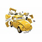 Yellow Volkswagon Beetle Quick Build Model. 