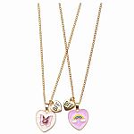 Rainbow Butterfly BFF Necklace Set