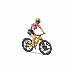 Bworld Mountain Bike with Female Cyclist.