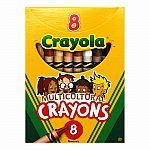 8 Multicultural Crayons 