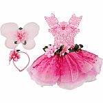 Fair Blooms Deluxe Dress Size 3-4 - Pink