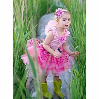 Fair Blooms Deluxe Dress - Size 3-4 Pink