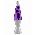 14.5 inch Black and Purple Lava Lamp.