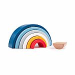 Rainbow Arches Wooden Stacking Toy