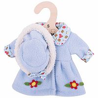 Doll Blue Hat & Coat - Small