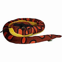 Snakesss Rainbow Boa Plush - 54 inch