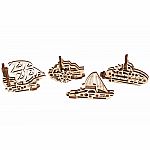 UGears U-Fidgets: Ships - 4 Models