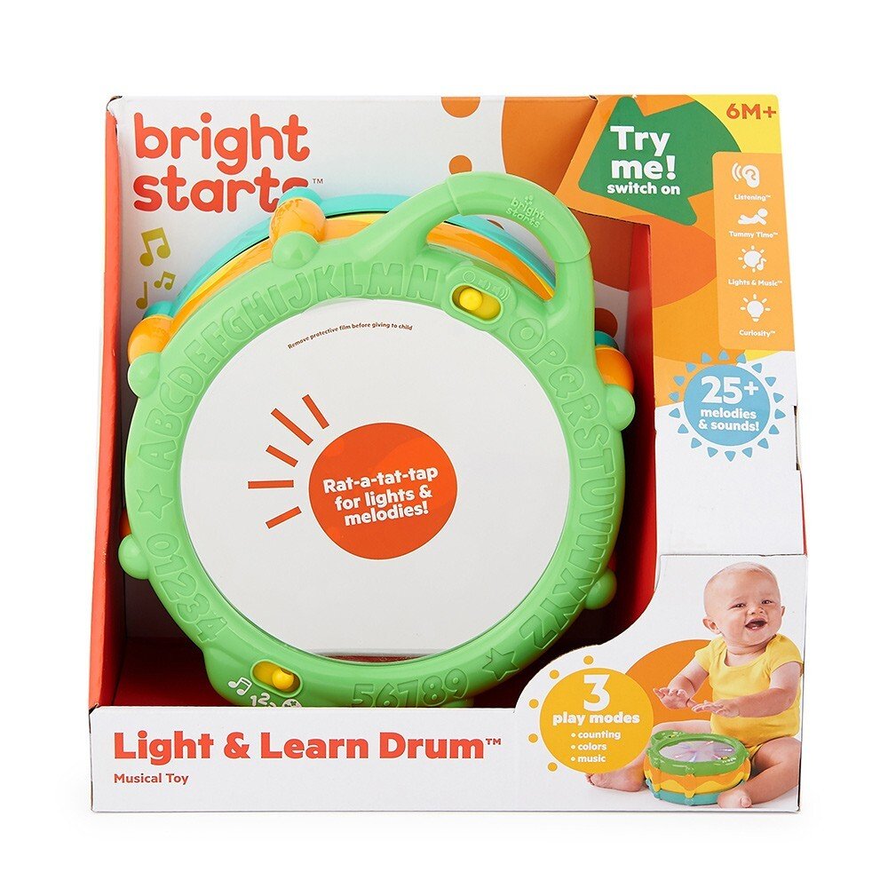 Bright Starts Light Learn Drum Toy Sense