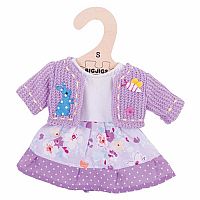 Doll Lilac Dress & Cardigan - Small