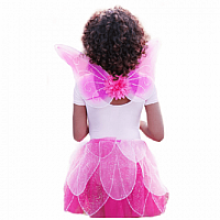 Fancy Flutter Skirt With Wings and Wand - Size 4-6   