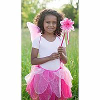Fancy Flutter Skirt With Wings and Wand - Size 4-6   