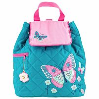 Quilted Backpack - Butterfly