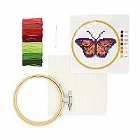 Mini Cross Stitch Embroidery Kit - Butterfly  