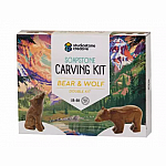 Bear & Wolf Soapstone Carving Kit.