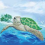 Crystal Art Card Kit - Turtle Paradise