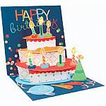 Light Up Birthday Cake Pop-Up Card 