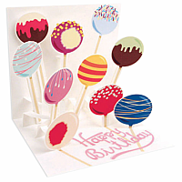 Cake Pops Birthday Pop-Up Card  
