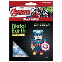 Metal Earth Legends 3D Model - Captain America