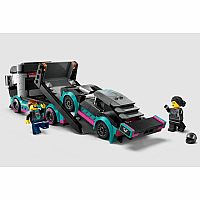 City: Race Car and Car Carrier Truck