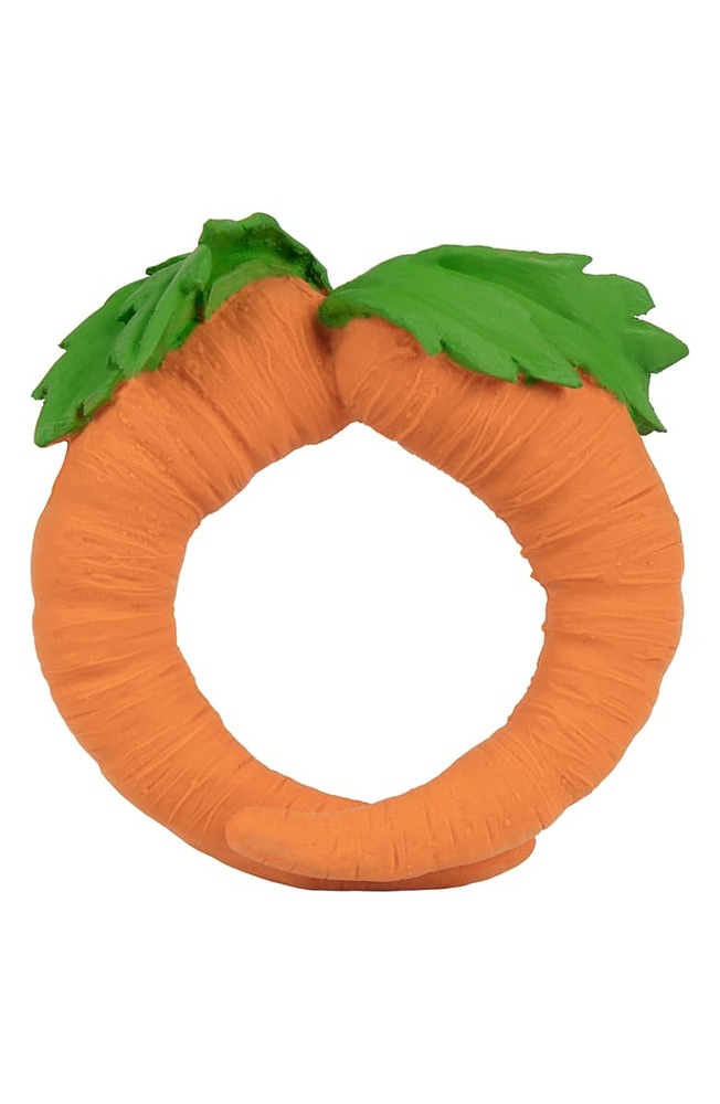 Oli & Carol Cathy the Carrot Natural Rubber Teether Toy Sense