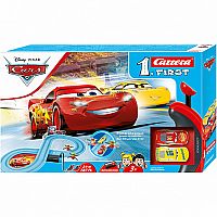 Carrera First Disney Pixar Cars Race of Friends Beginner Slot Car Racing Track Set.