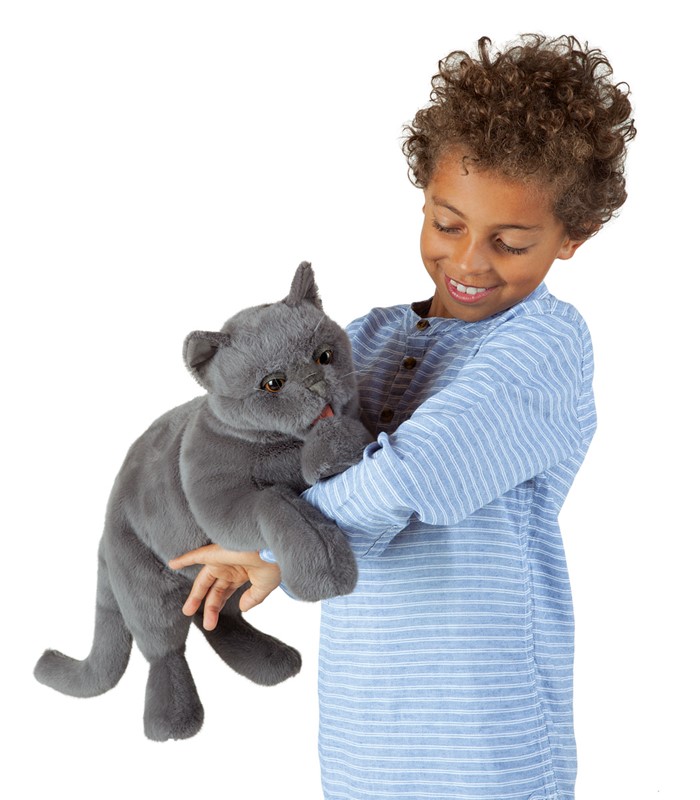 Purring Cat Puppet Toy Sense