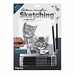 Sketching Made Easy - Kittens with Balls of Yarn 